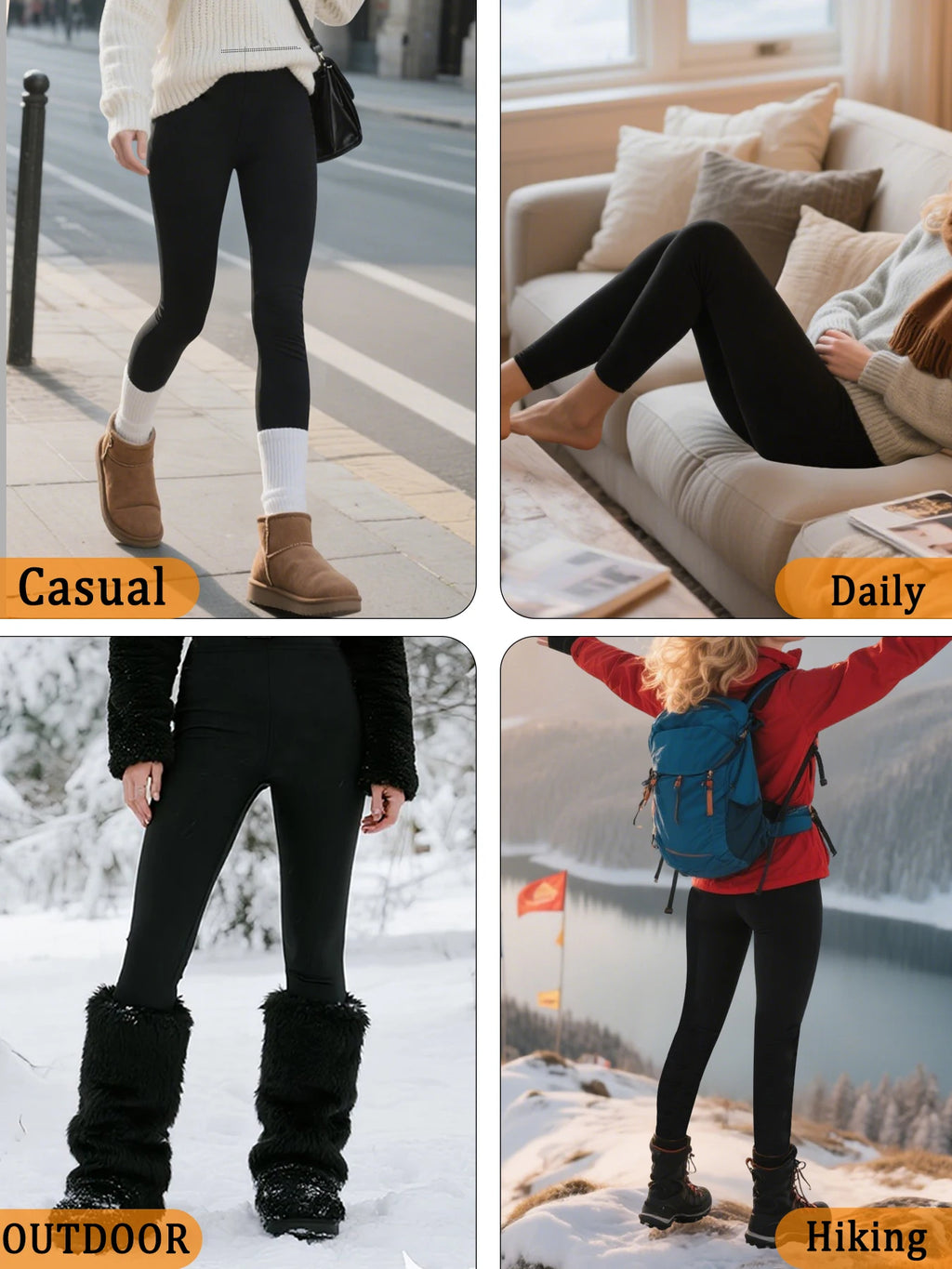 Women's Thermal Fleece Lined Leggings
