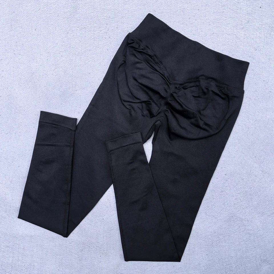 Women's Lifting Leggings with Low Ribbed Waistband