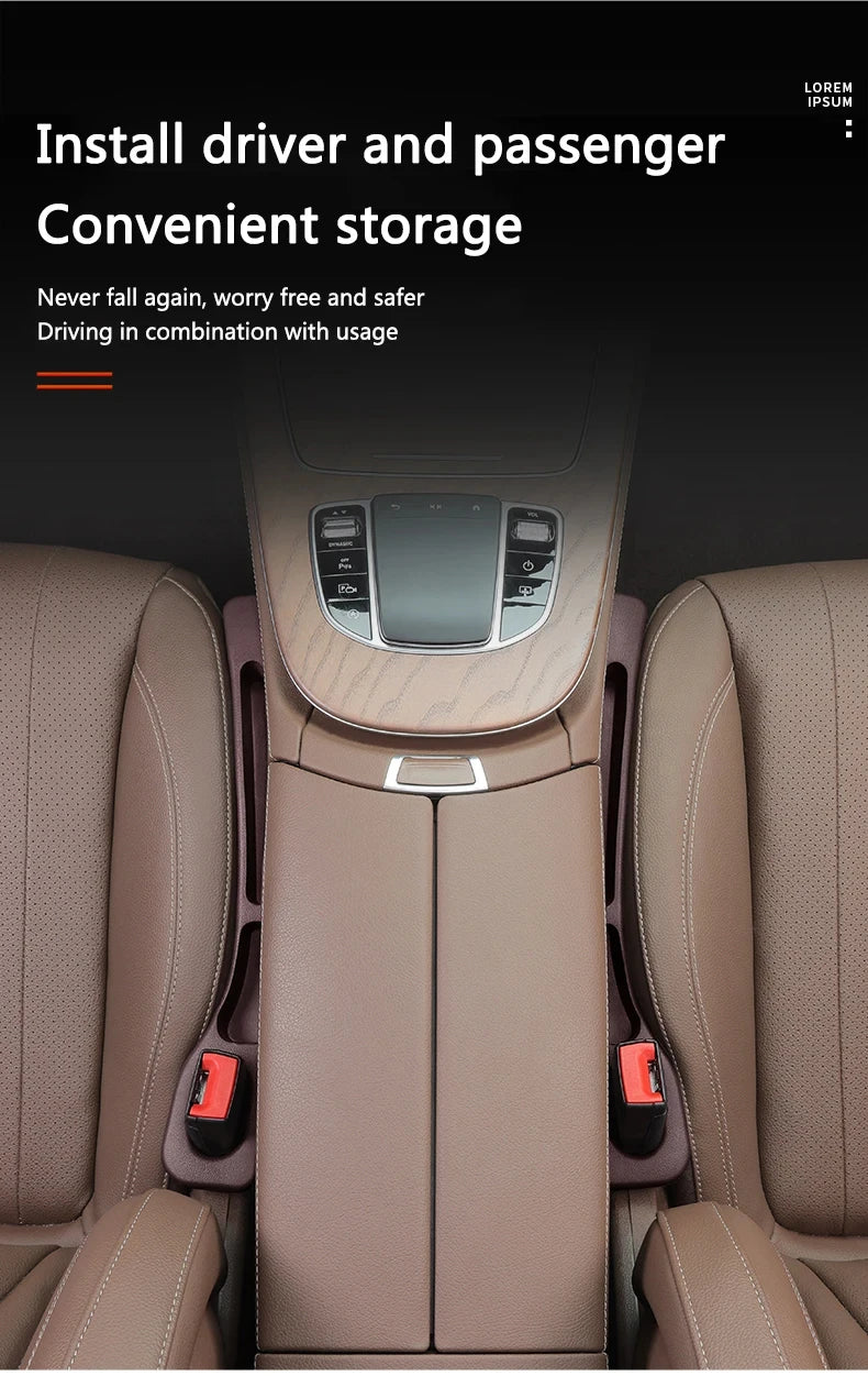 2pcs Car Seat Gap Filler Organizer