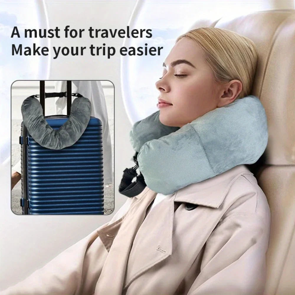 Travel Pillow With Storage Pouch (1 piece)