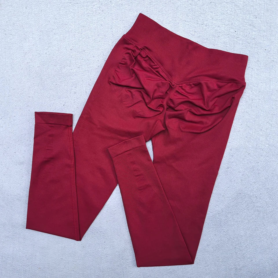 Women's Lifting Leggings with Low Ribbed Waistband