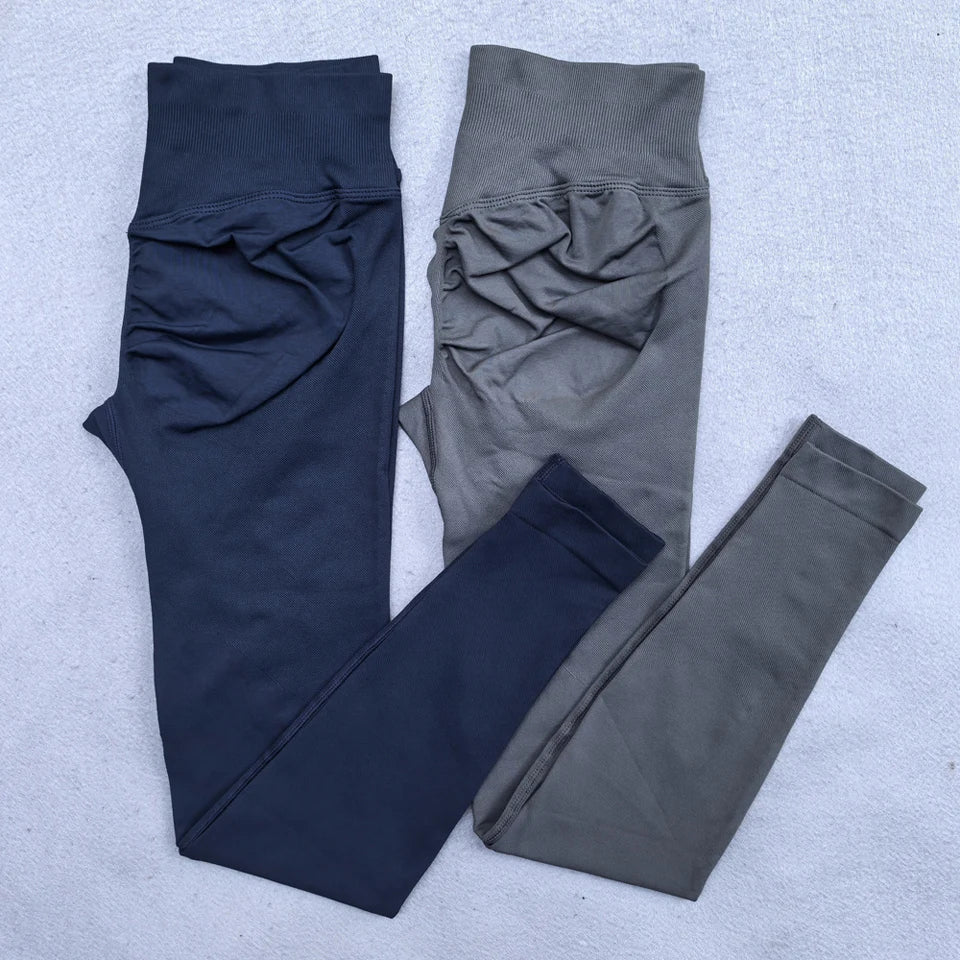 Women's Lifting Leggings with Low Ribbed Waistband