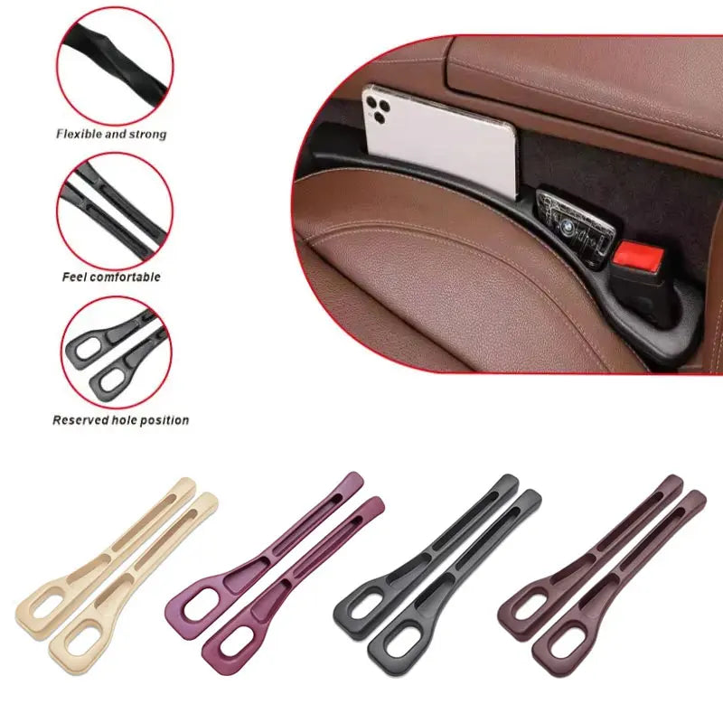 2pcs Car Seat Gap Filler Organizer