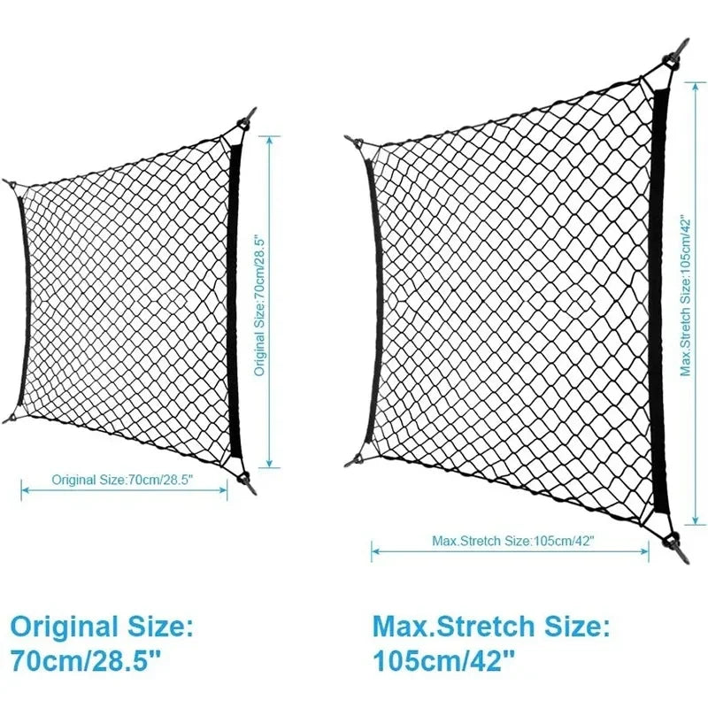 Nylon Car Rear Cargo Net (1 piece)