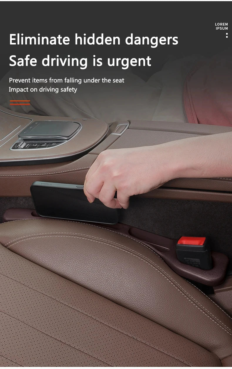 2pcs Car Seat Gap Filler Organizer