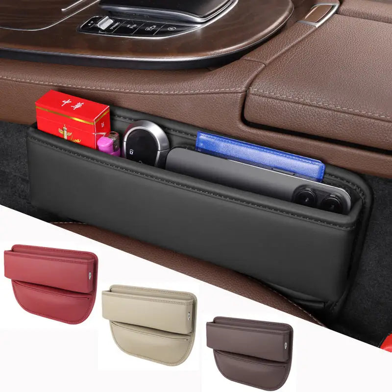 Leather Car Seat Gap Organizer