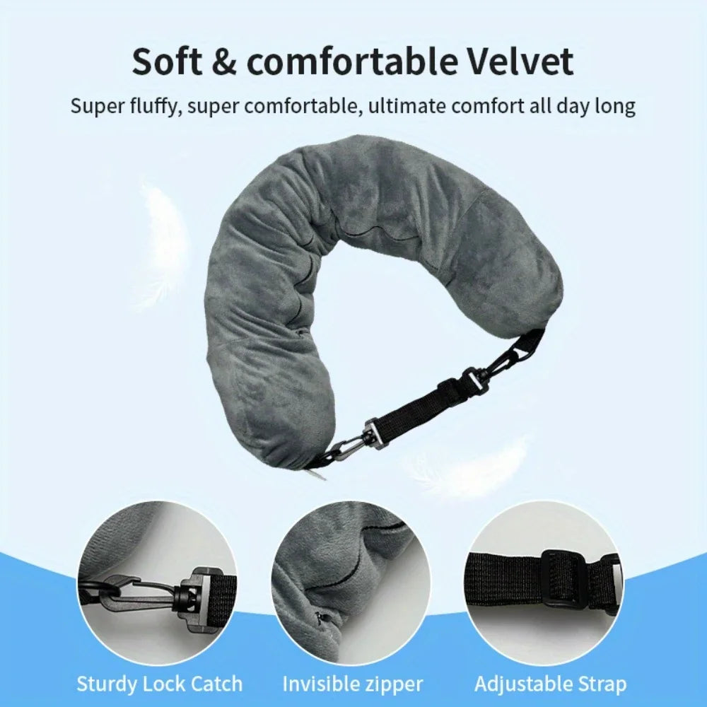 Travel Pillow With Storage Pouch (1 piece)