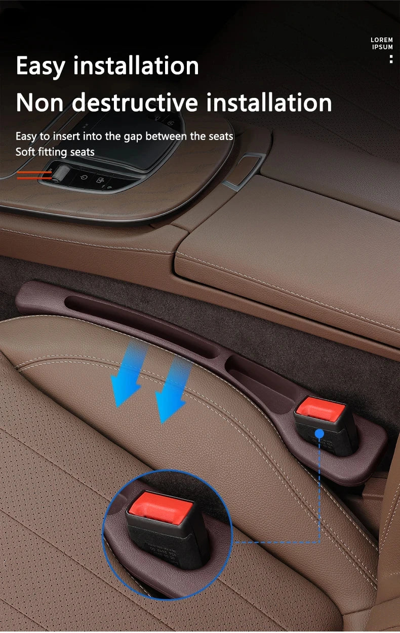 2pcs Car Seat Gap Filler Organizer